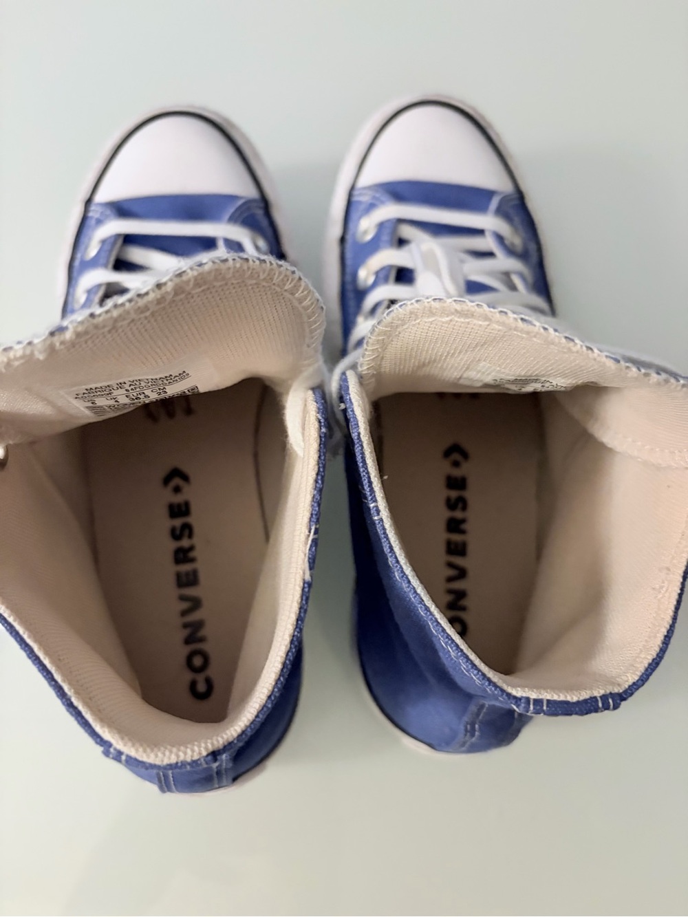 Converse Chuck Taylor All Star Lift Platform High 'Blue Flame' Sz 6 - Picture 10 of 11